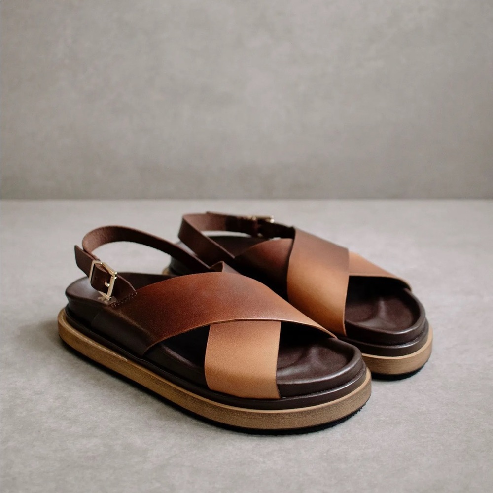 Alohas Marshmallow Sandals in Brown Ombré